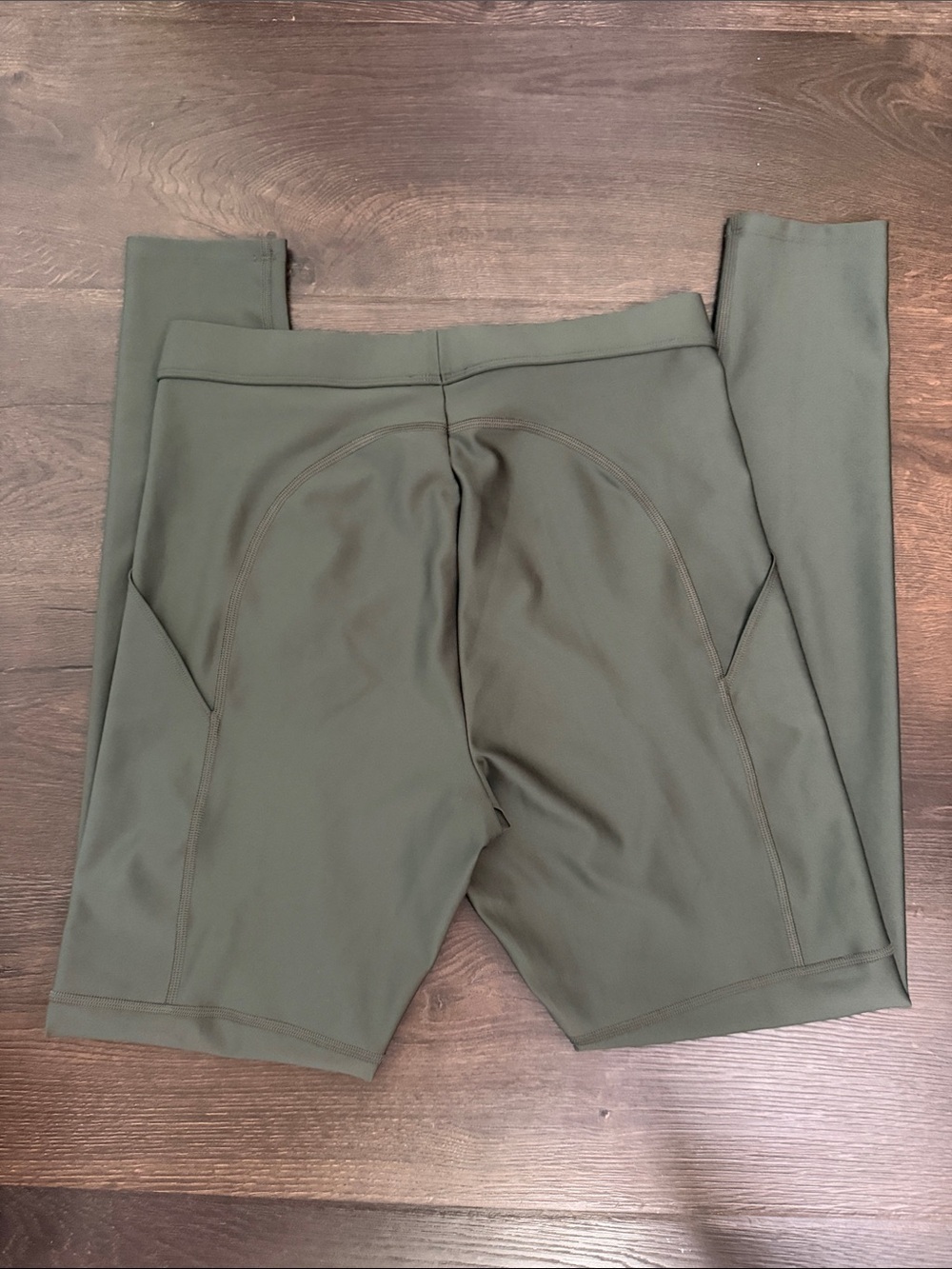 ALO High Waist Women’s High-Rise Olive Green Stretch Leggings size Large - Picture 4 of 5